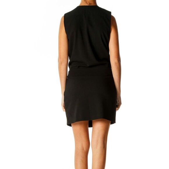 Gap Black Solid Classic Shift Dress - Picture 3 of 3